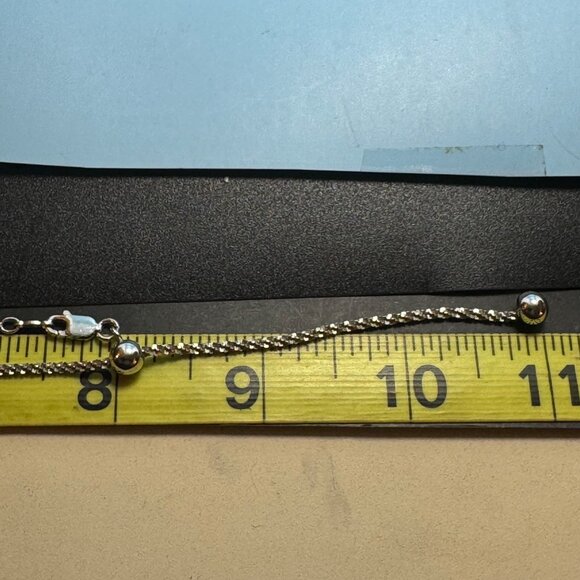 Oval Two Tone Statement Slide Pendant Textured Round Fancy Link Chain 16'' Long - Picture 8 of 10